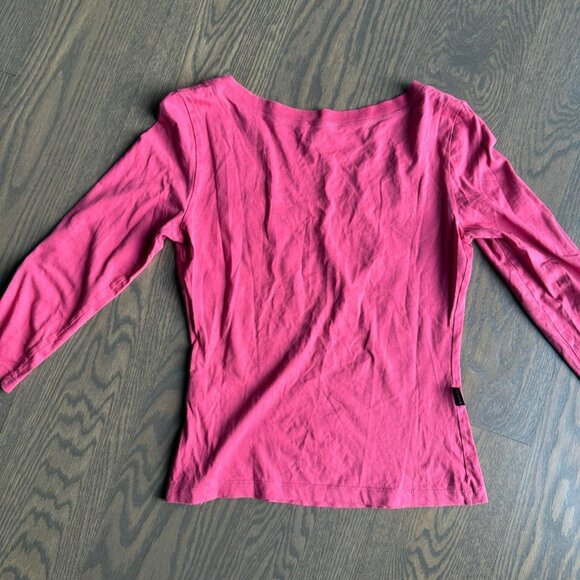 Moschino Jeans vintage studded pink longsleeve top in excellent condition - Picture 3 of 4